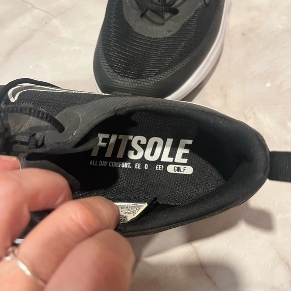 🖤 Nike Black Fitsole All Day Comfort Golf Shoes - Women's Size 38 - Picture 11 of 12